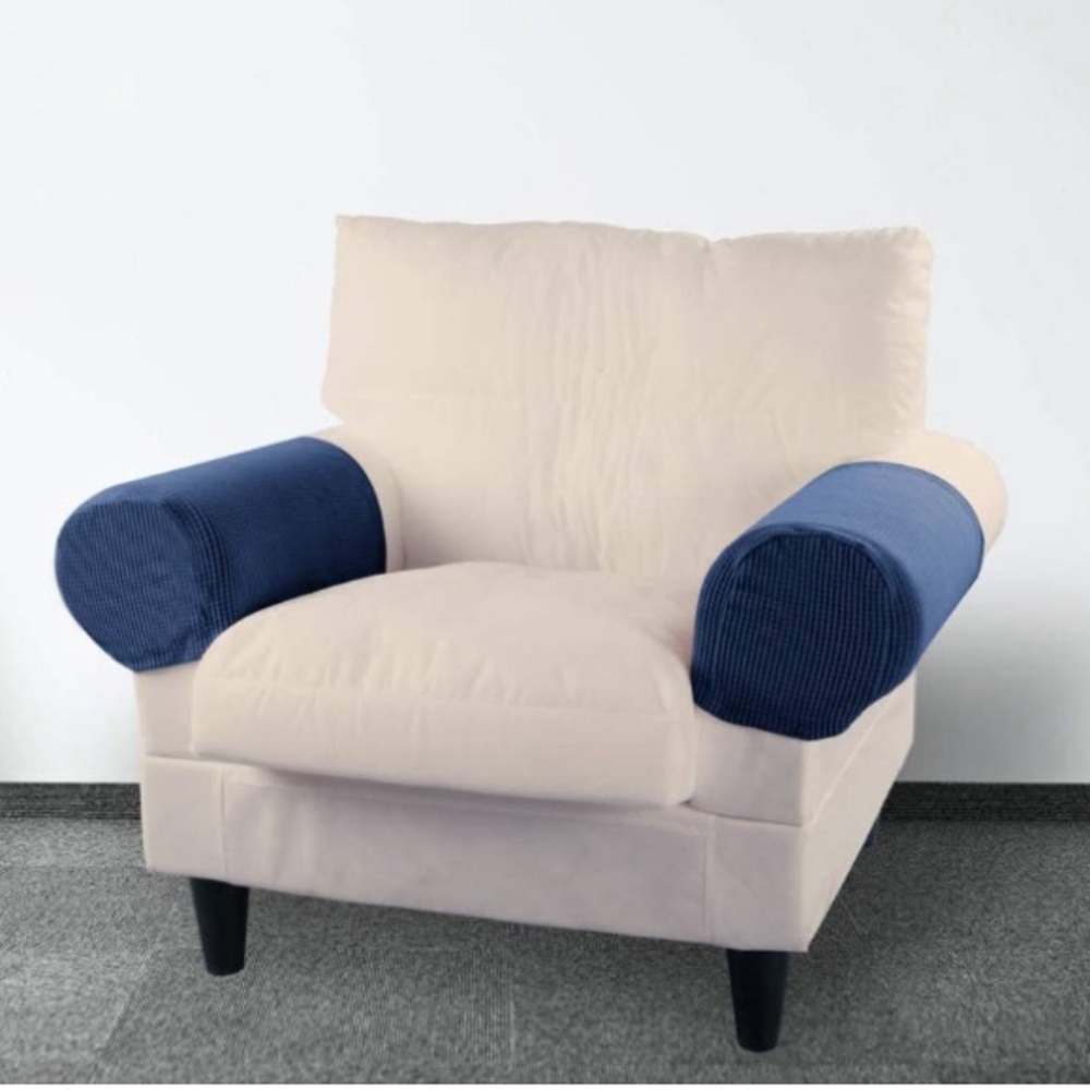Anti-Slip Stretch Fabric Sofa Armrest Cover Set